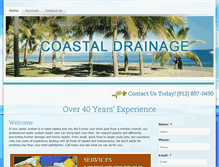 Tablet Screenshot of coastaldrainagega.com